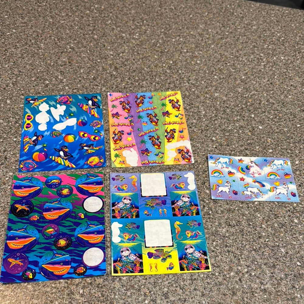 Vintage lisa frank sticker sheets
